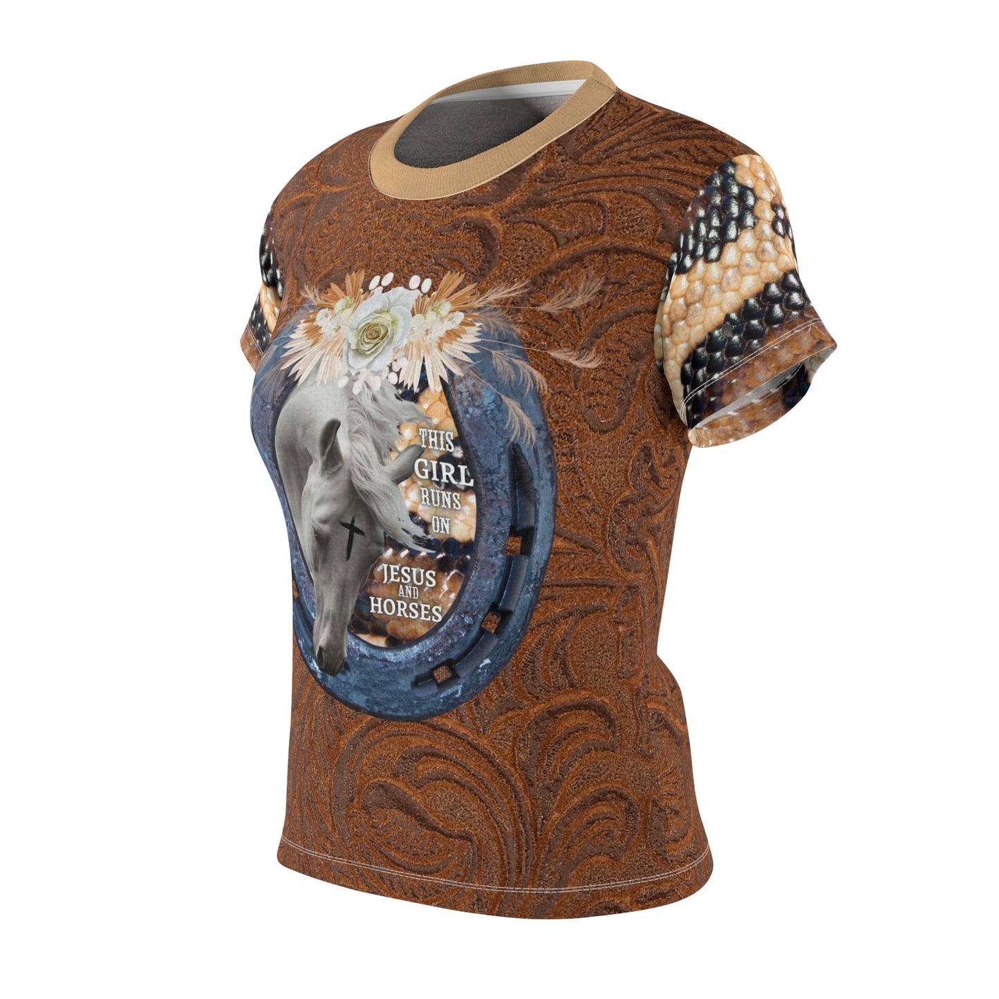 This Girl Runs on Jesus & Horses – Tooled Leather Edition ND Ranch Wife Signature Collection