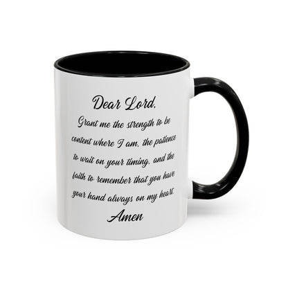 Mug - Exclusive NDRW 'Faith' Design with Prayer - 11, 15oz