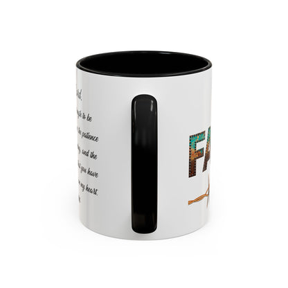 Mug - Exclusive NDRW 'Faith' Design with Prayer - 11, 15oz