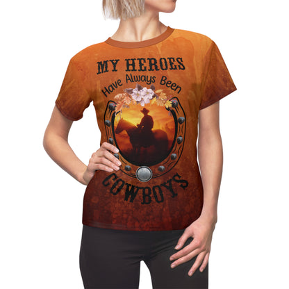 My Heroes Have Always Been Cowboys – ND Ranch Wife Signature Collection Tee