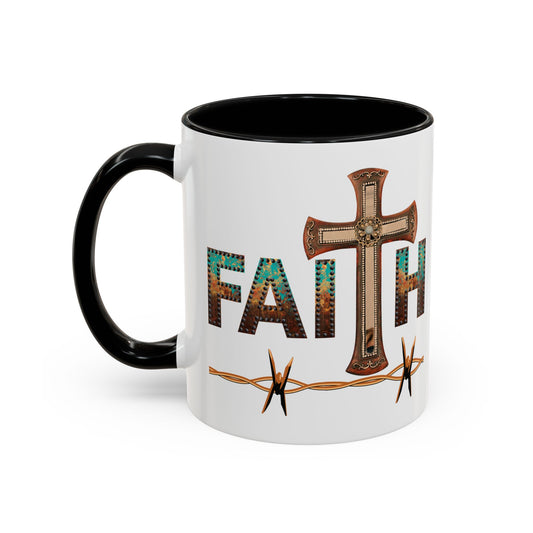 Mug - Exclusive NDRW 'Faith' Design with Prayer - 11, 15oz