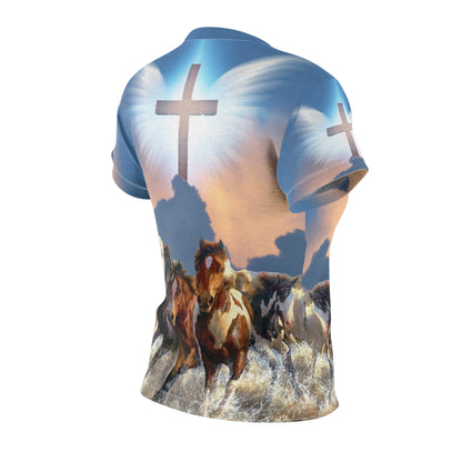 "Jesus is My Savior, Horses Are My Therapy" - ND Ranch Wife Signature Collection Tee